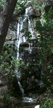 Waterfall at the headwaters of the San Jacinto River